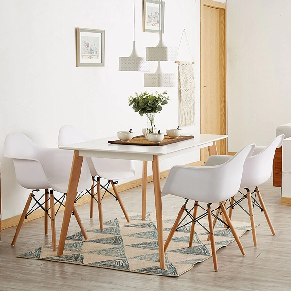 Bộ bàn ăn 4 ghế hiện đại nhập khẩu giá rẻ Thiên Hòa- Mã: T124-4×209