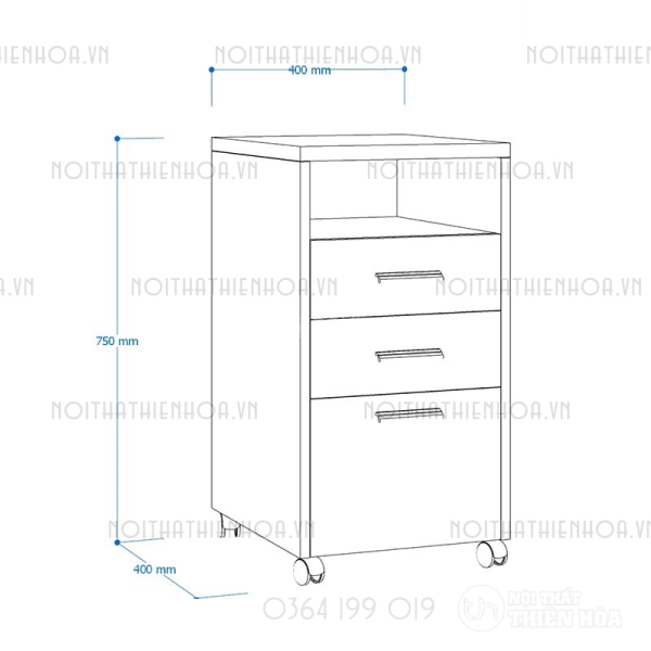 Tủ phụ di động TP12-N