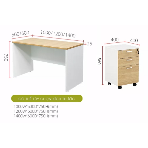 Bàn làm việc nhóm 4 người