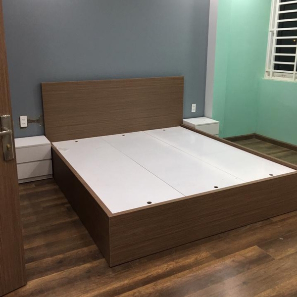 Giường gỗ hiện đại kèm tap đầu giường GN-47
