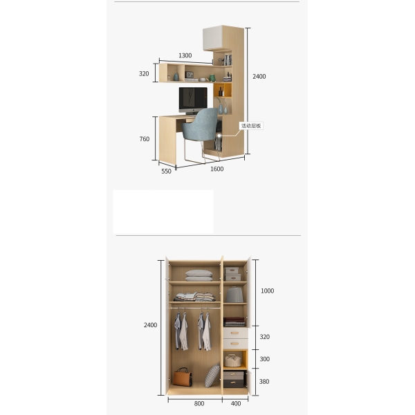 tủ quần áo 3 cánh gỗ công nghiệp TA-170