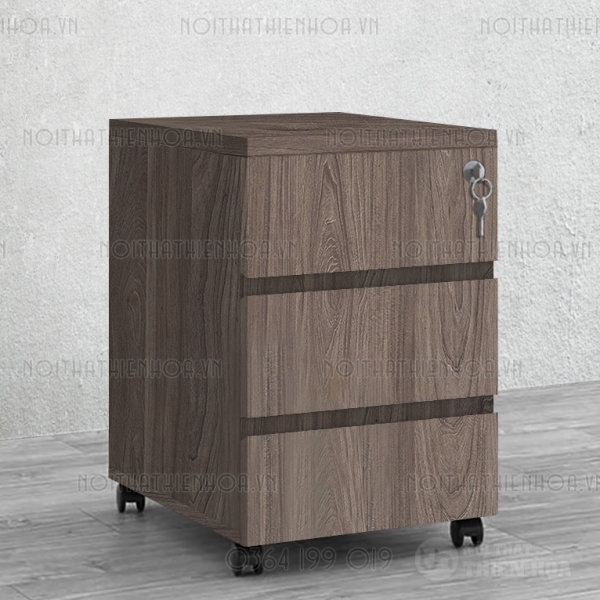 Hộc tủ thấp 3 ngăn kéo màu vân đá