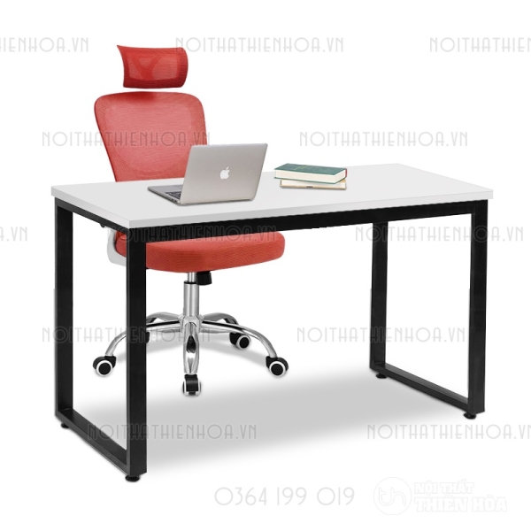 Bàn làm việc khung sắt u Đen 388