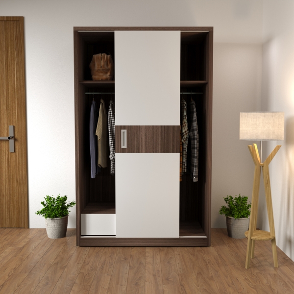 Tủ quần áo 2 cánh lùa giá rẻ TA-101
