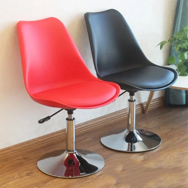 Ghế cafe, ghế ăn nhựa lót nệm chân trụ thấp – Mã: 201L