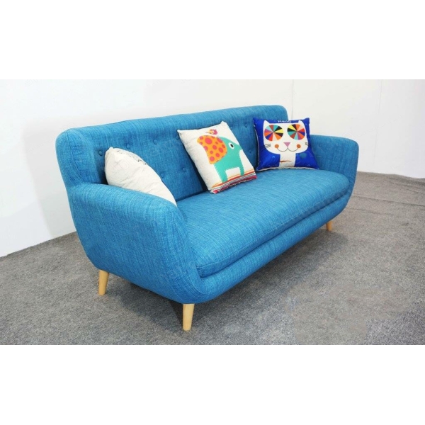 Sofa văng nỉ xanh nước biển SF-25