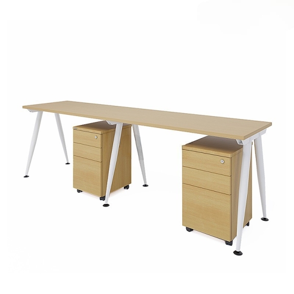 Bàn Cụm Làm Việc 2 Người Chân Côn Cao Cấp – BC3