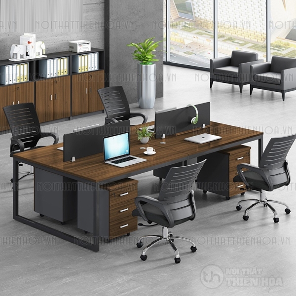 Bàn làm việc khung sắt u Đen 388