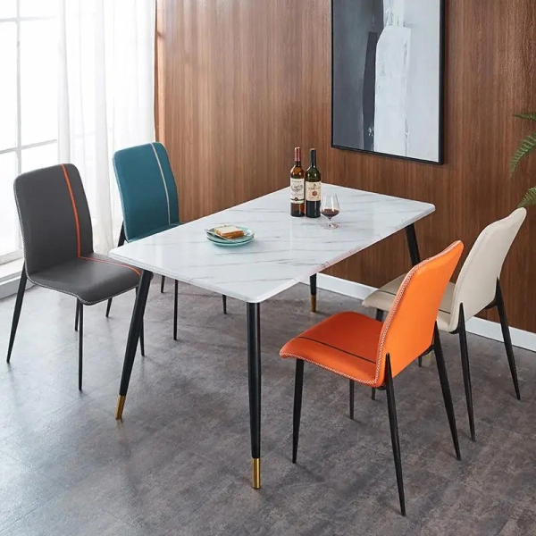 Bộ bàn ăn mặt đá 4 ghế giá rẻ- Mã: T162-14-4×2126