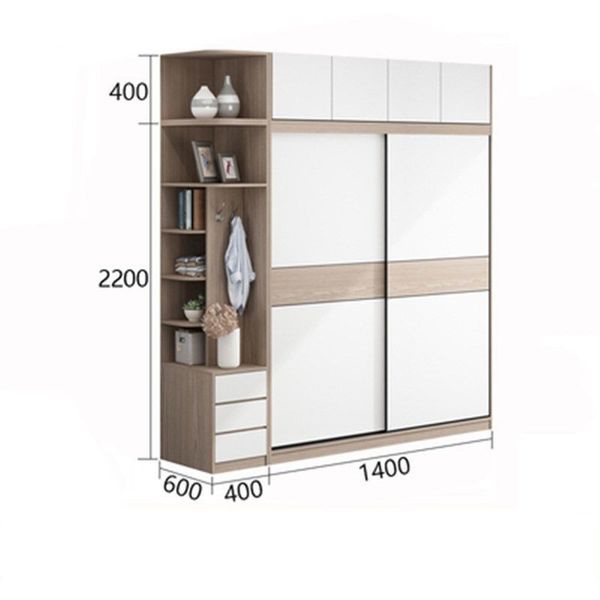 tủ quần áo gỗ công nghiệp kịch trần TA-138
