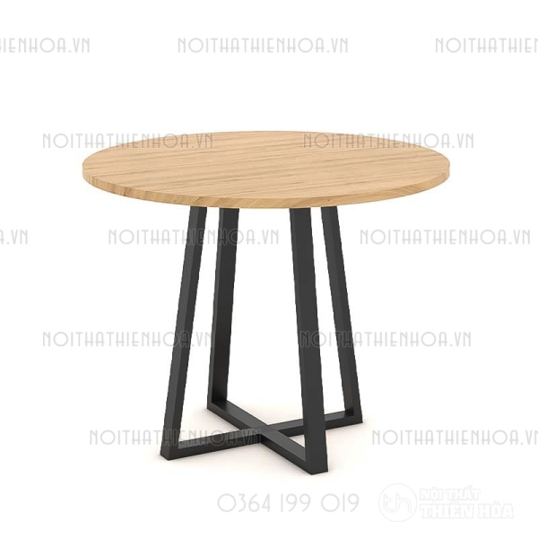 Bàn tròn chân sắt B02-80