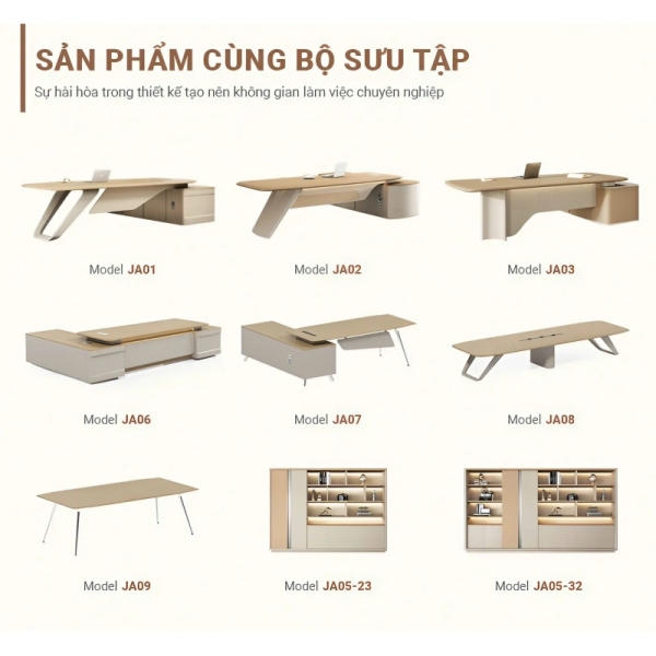 Bàn giám đốc hiện đại chân sắt tạo hình