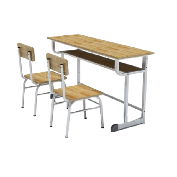Bàn học sinh lớp học gỗ tự nhiên