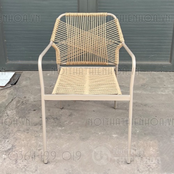 Ghế cafe ngoài trời đan dây- Mã: 2802