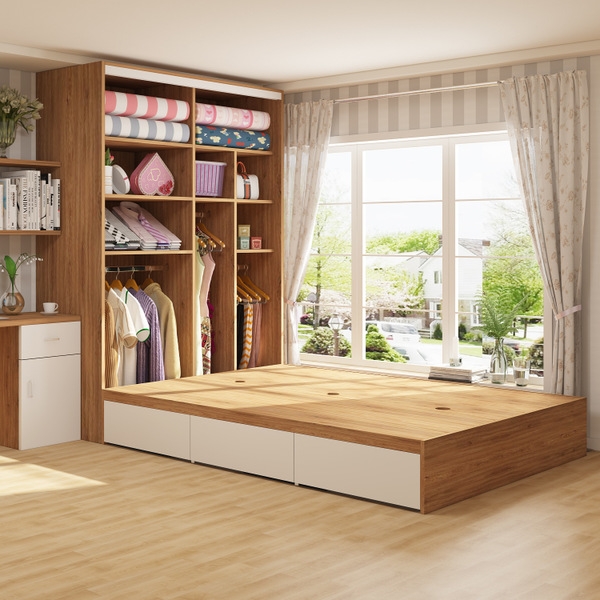 Giường hộp kèm tủ quần áo cánh lùa GN-18