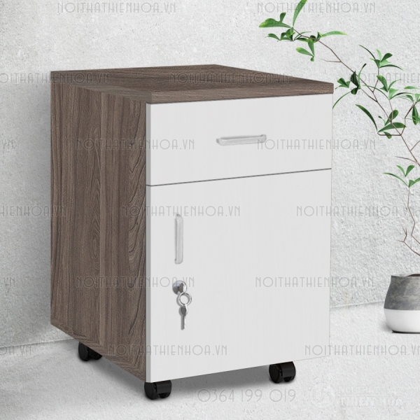 Hộc tủ thấp 3 ngăn kéo màu vân đá