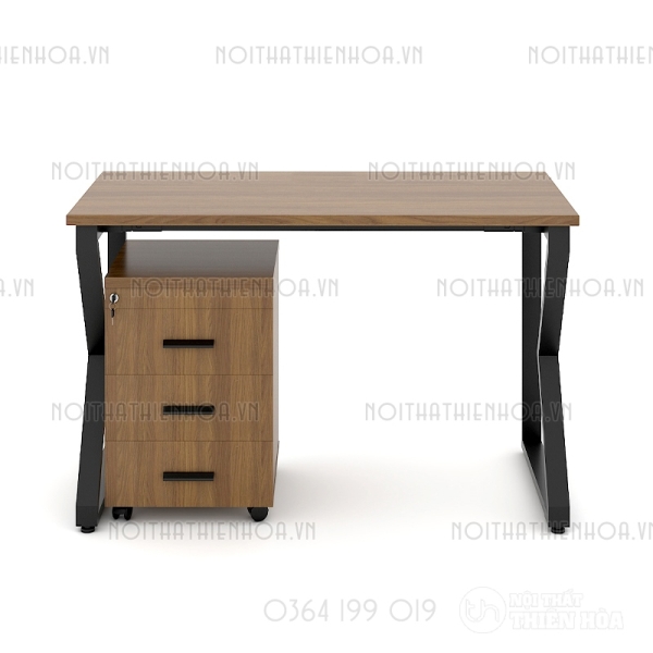 Bàn chân vuông chữ K Eos 1m2 EK12