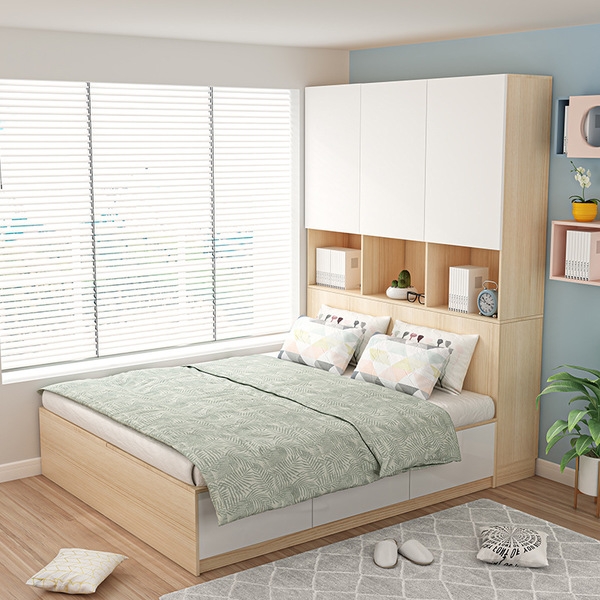 Giường ngủ ngăn kéo kèm tủ đầu giường GN-28
