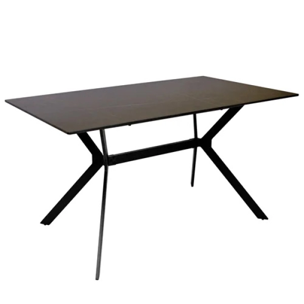 Bàn ăn mặt đá chân sắt sơn tĩnh điện- Mã: T164-14