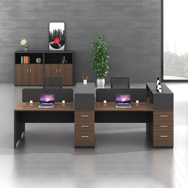 Cụm bàn làm việc gỗ 4 chỗ – CB 24