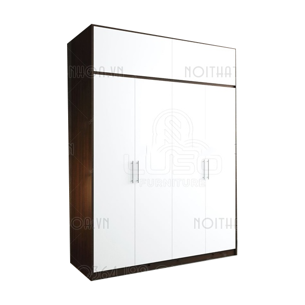 Tủ áo 2 tầng 2mx2m4 TA42