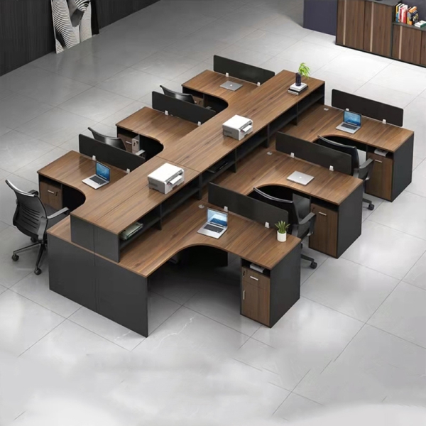 Cụm bàn làm việc cho 6 người hiện đại – CB 28