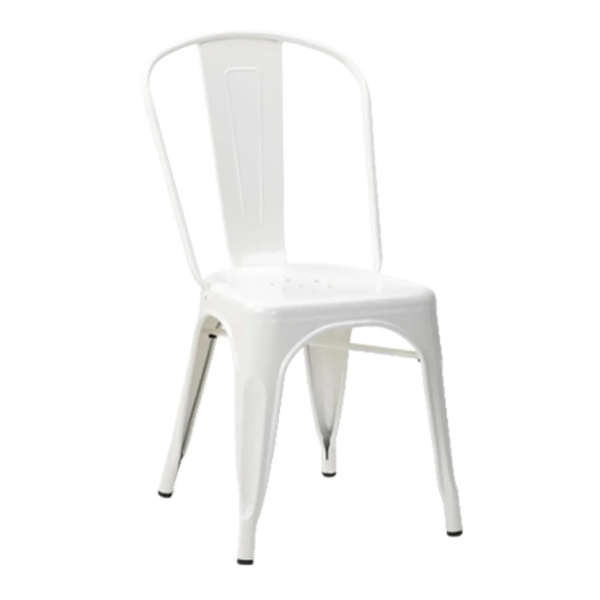 Bộ bàn ăn, cafe cho 4 người gồm bàn vuông T108S và ghế cafe tolix 303