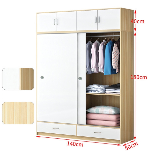 tủ quần áo cánh lùa gỗ công nghiệp TA-162