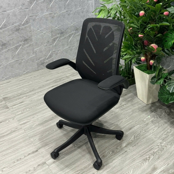 Ghế Xoay Văn phòng Lưng Chiếc Lá tay Gập – GX8