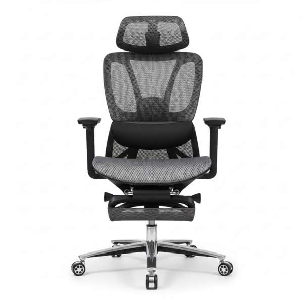 Ghế Công Thái Học Lưng Lưới Có Gác Chân Cao Cấp – GX83