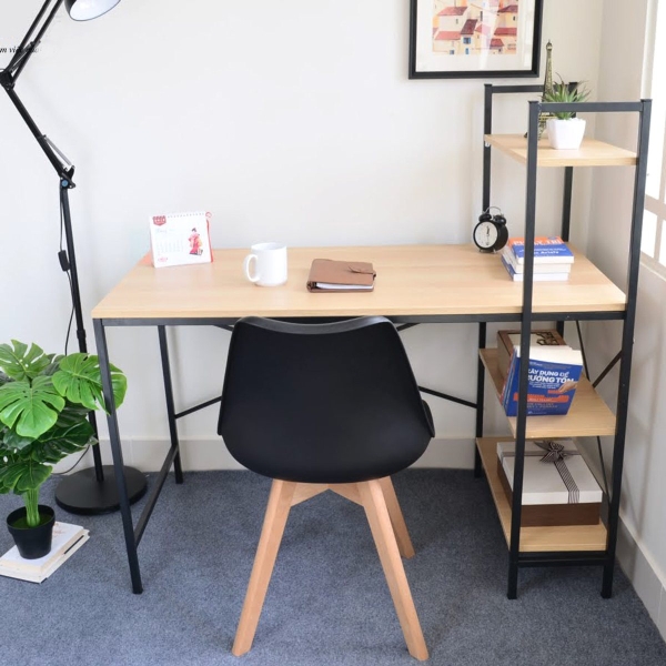 Bàn học giá sách hiện đại 03