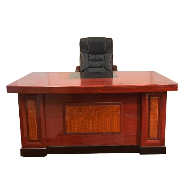 Bàn giám đốc màu nâu cánh dán 1m6
