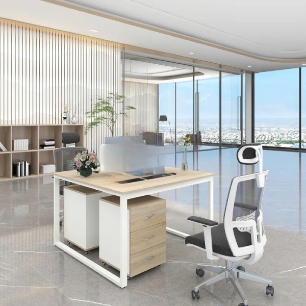Cụm Bàn Làm Việc 2 Người Phong Cách Tối Giản – BC111