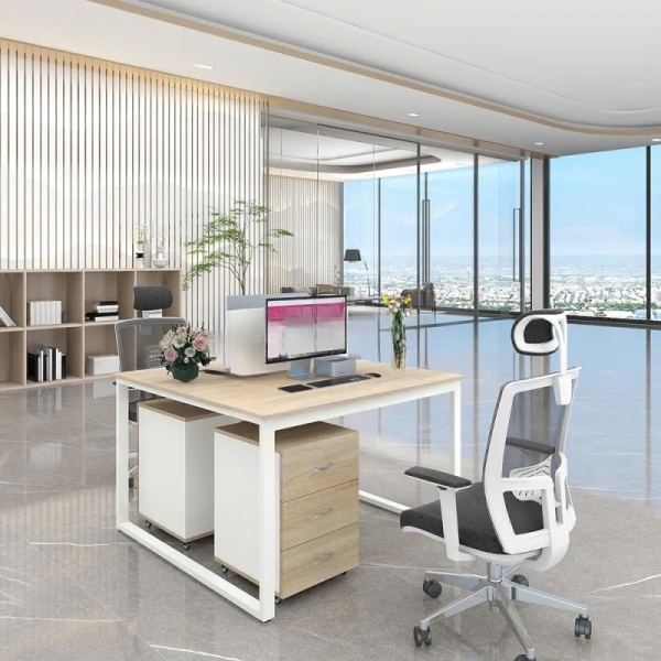 Cụm Bàn Làm Việc 2 Người Phong Cách Tối Giản – BC111