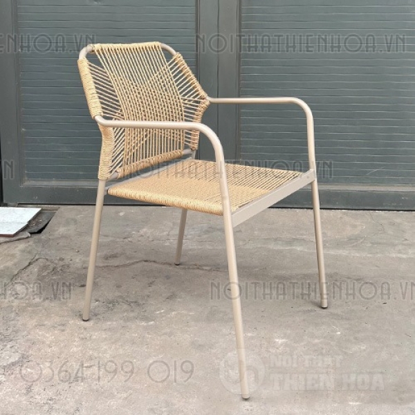 Ghế cafe ngoài trời đan dây- Mã: 2802