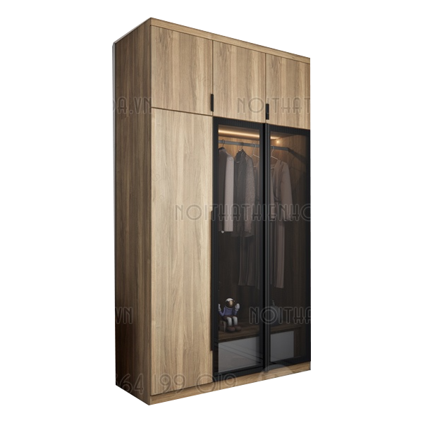 Tủ quần áo cánh kính hiện đại TA7115
