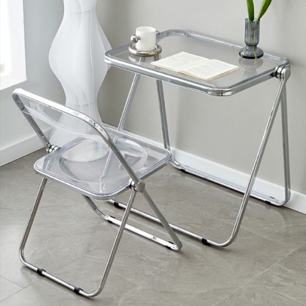 Bàn trong suốt làm việc xếp gọn hiện đại- Mã: T1126