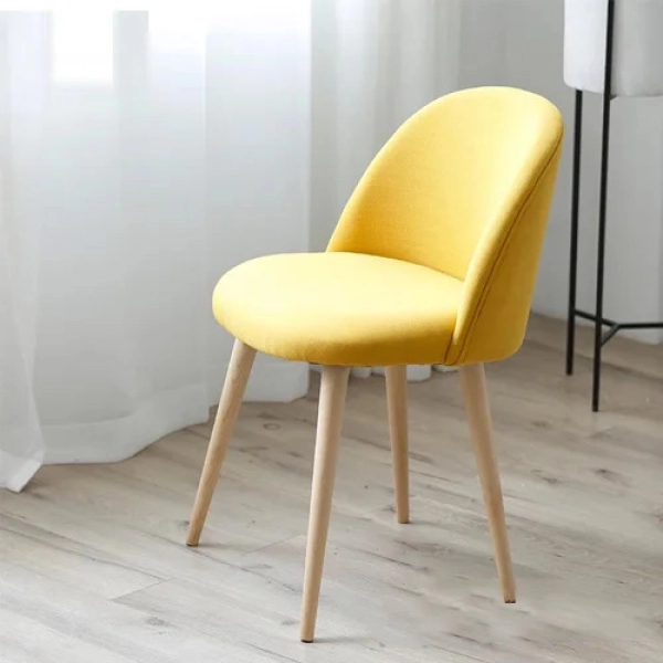 Ghế ăn bọc nệm chân gỗ trẻ trung hiện đại- Mã: 255