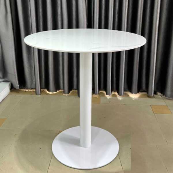 Bàn cafe chân trụ tròn mặt đá- Mã: T1508D