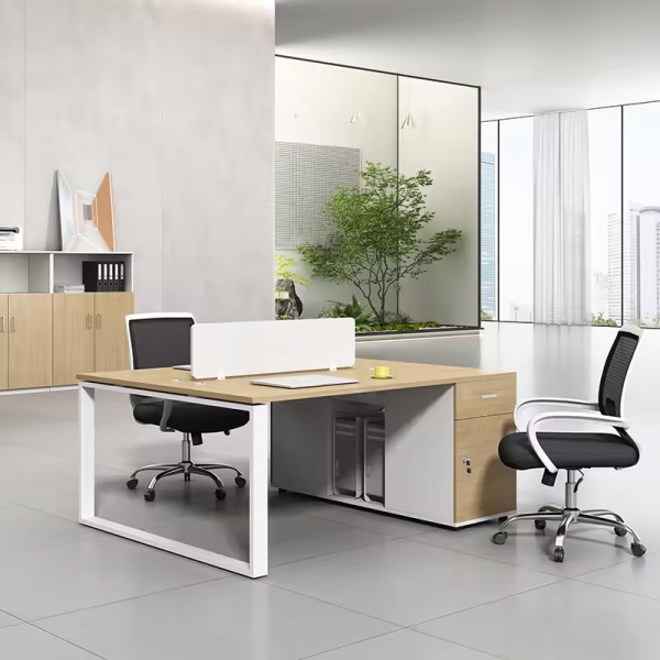 Cụm bàn làm việc 2 người chân sắt hộp Eos EUC03-1212