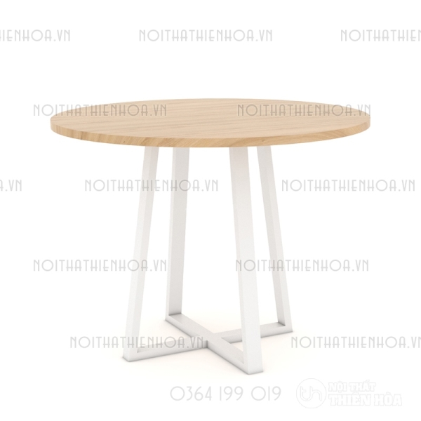 Bàn tròn chân sắt B02-80-T
