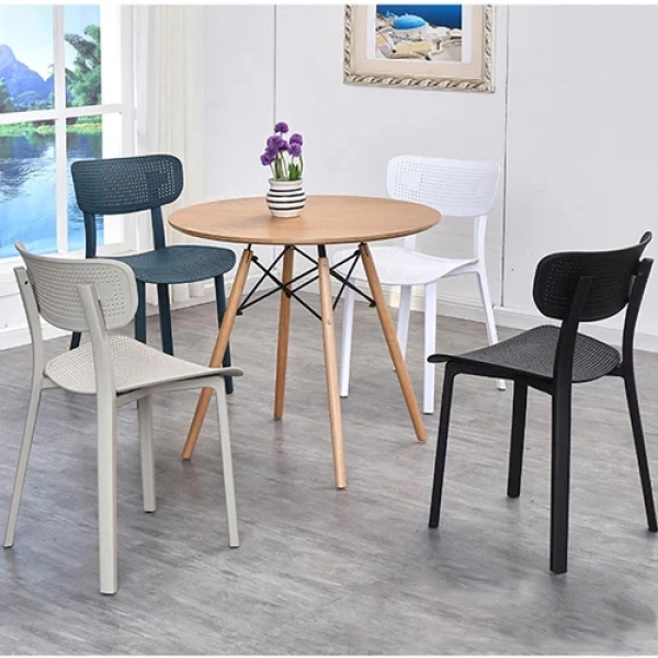 Ghế cafe fastfood nhựa PP nhập khẩu cao cấp- Mã 244