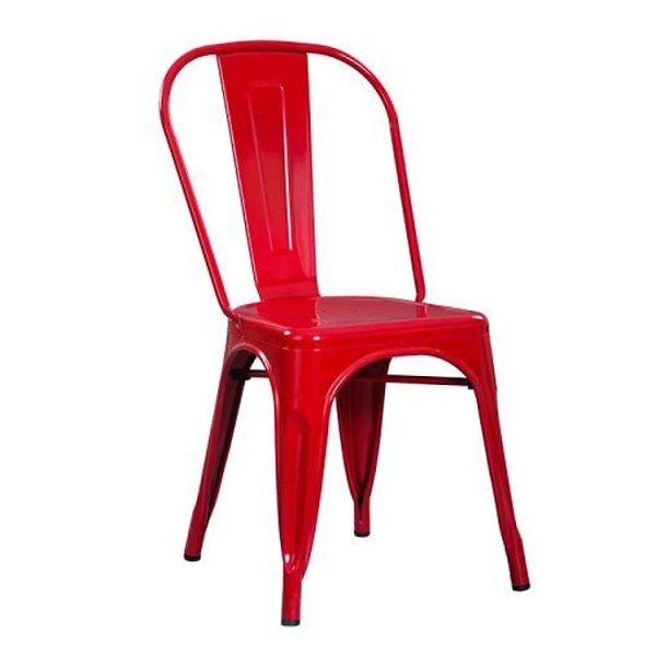 Bộ bàn ăn, cafe cho 4 người gồm bàn vuông T108S và ghế cafe tolix 303