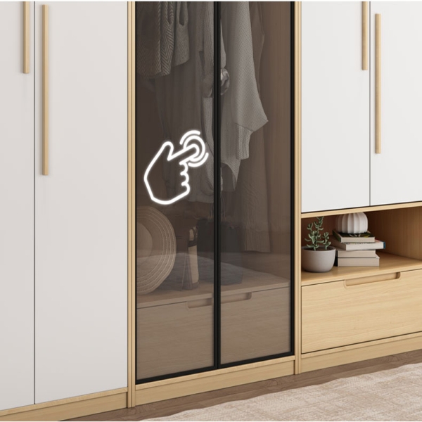 tủ quần áo có đợt trang trí TA-133