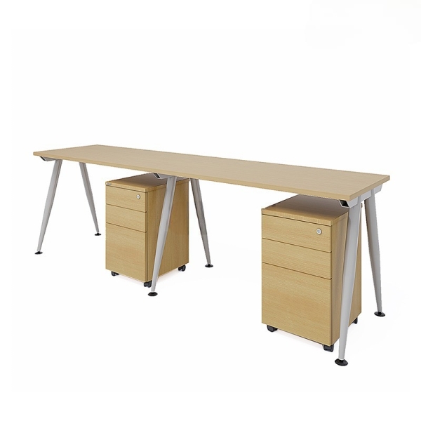 Bàn Cụm Làm Việc 2 Người Chân Côn Cao Cấp – BC3