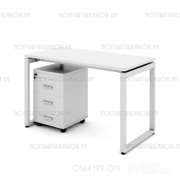 Bàn chân vuông chữ U Eos 1m2 EU12T-T
