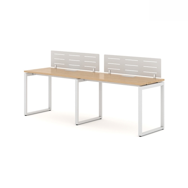 Cụm bàn làm việc 2 người chân sắt hộp Eos EUC07-2406