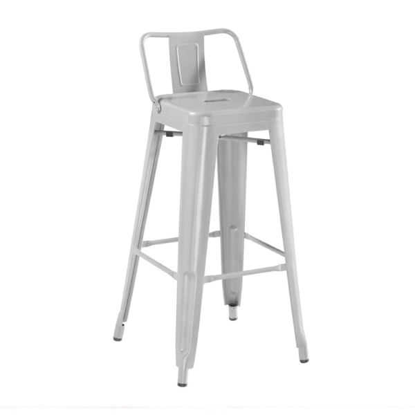 Ghế quầy bar tolix chân cao có lưng dựa – Mã: 304