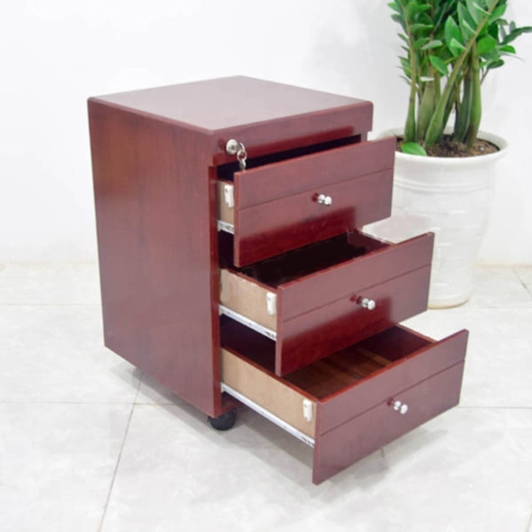 Hộc hồ sơ nhỏ 3 ngăn màu vân sồi