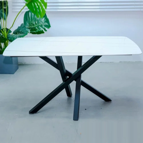 Bộ bàn ăn mặt đá 4 ghế bọc da cao cấp- Mã: T178-4×2116
